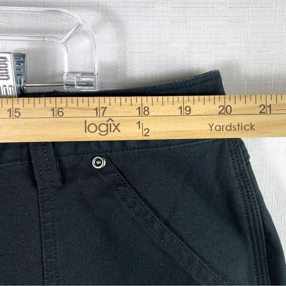 Duluth Trading Curve Setter Waistband Black Fleece Lined Pants Women 20 x 31(29) - Picture 9 of 13